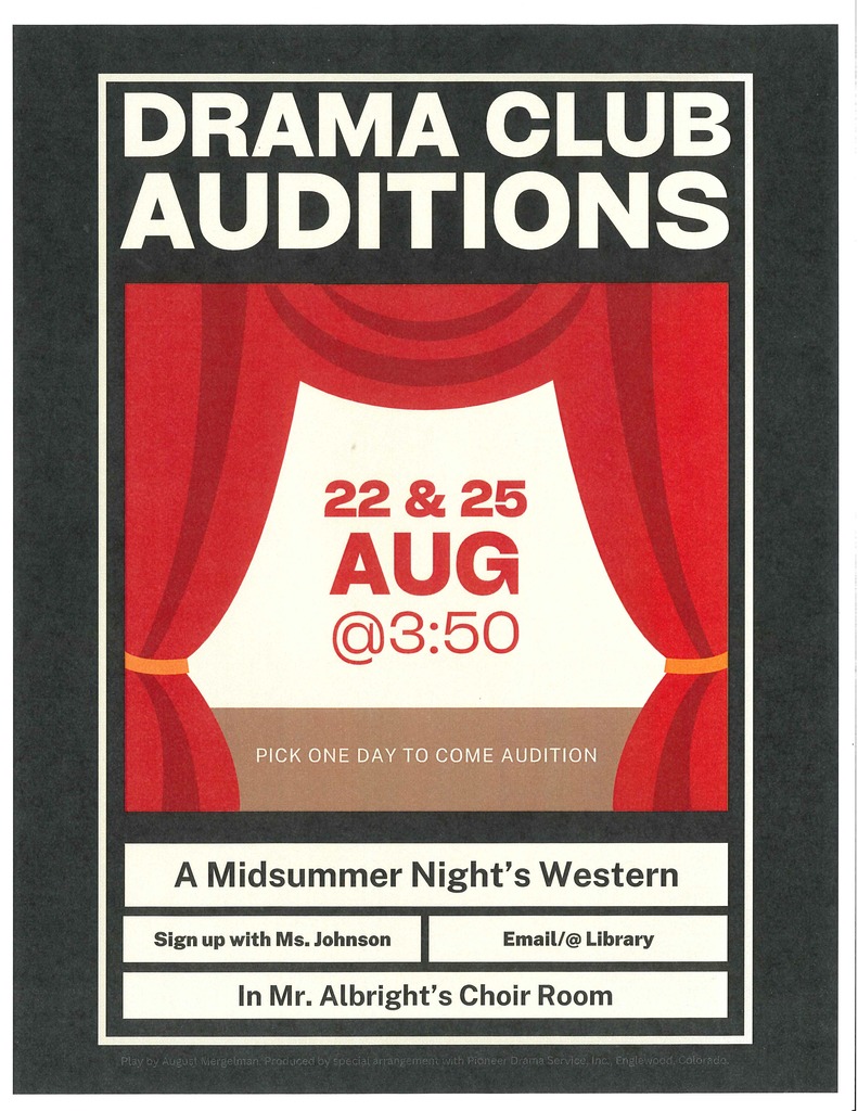Drama Club Audtions