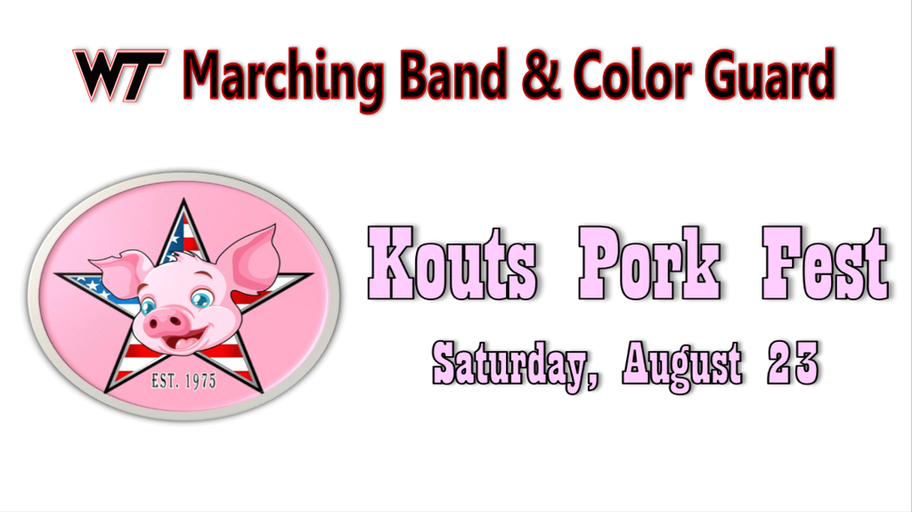 WTHS Marching Band at Kouts Pork Fest