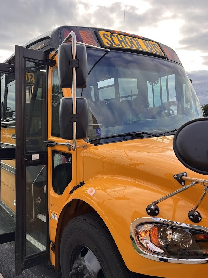 School bus parked