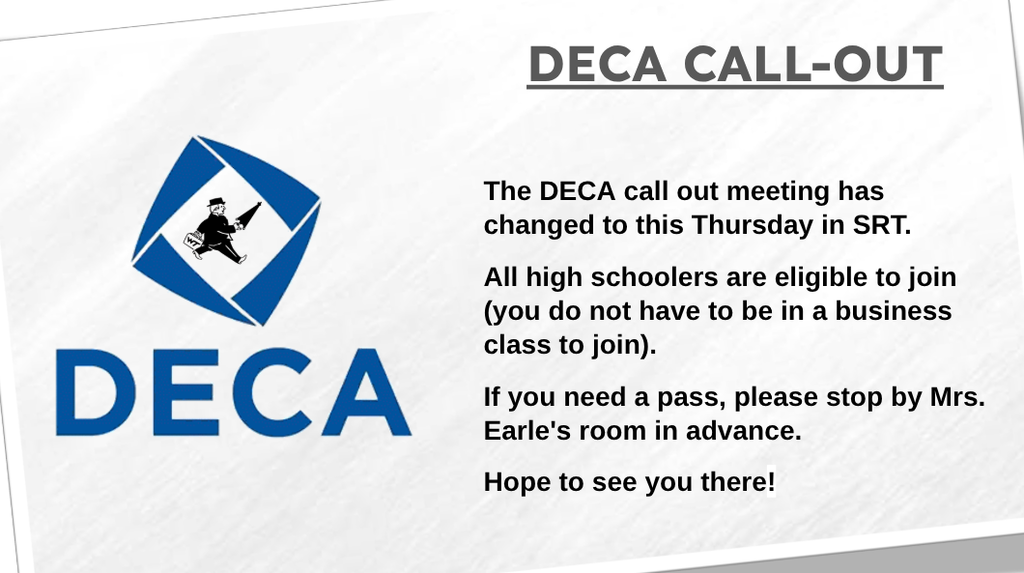 DECA Meeting