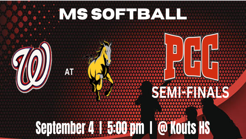 MS Girls Softball at Kouts-PCC Tourney Semi-Final