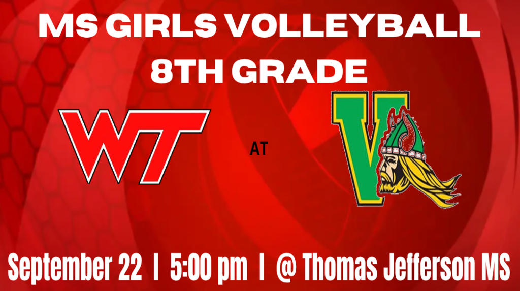 8th Grade Girls Volleyball at Thomas Jefferson