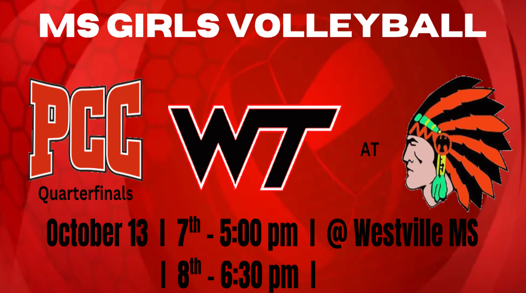 MS Girls Volleyball PCC Tourney at Westville