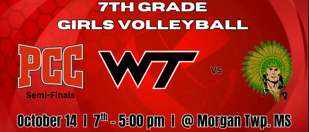 7th Grade Girls Volleyball at Morgan PCC Semi-final