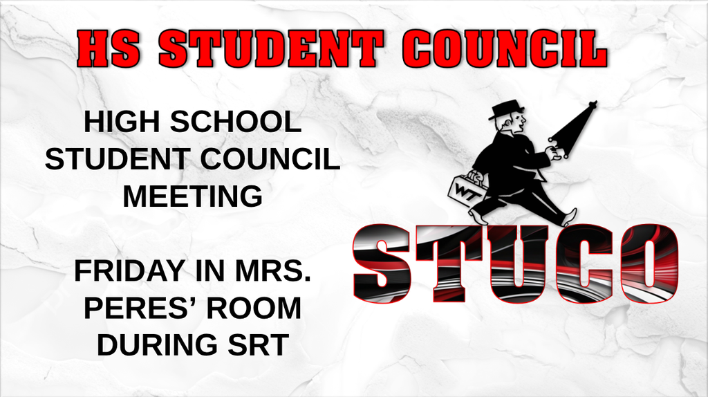 October WTHS Student Council Meeting
