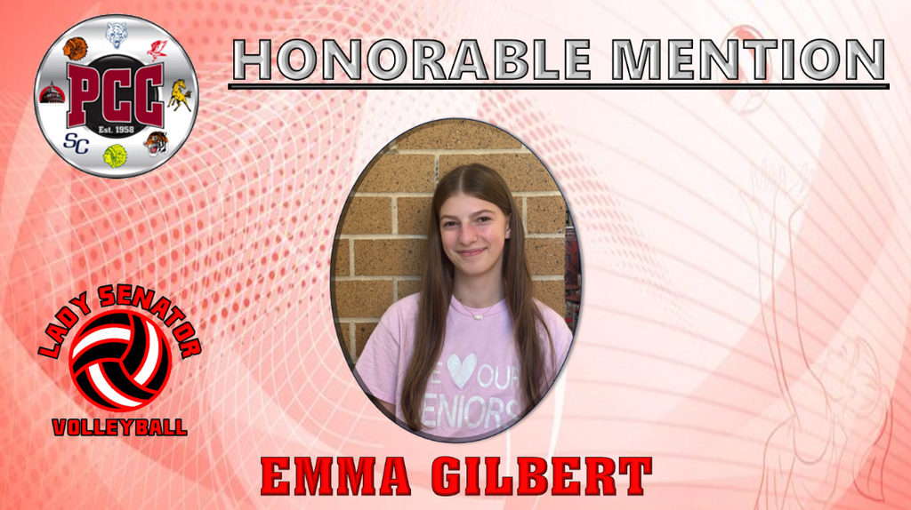 Emma Gilbert named PCC Girls Volleyball Honorable Mention