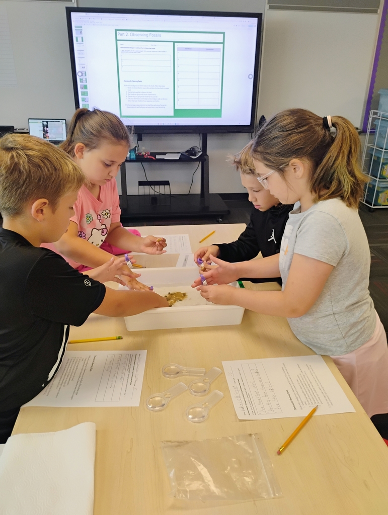 Elementary students working together