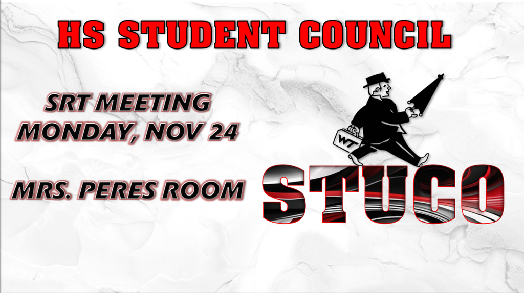 WTHS Student Council Meeting