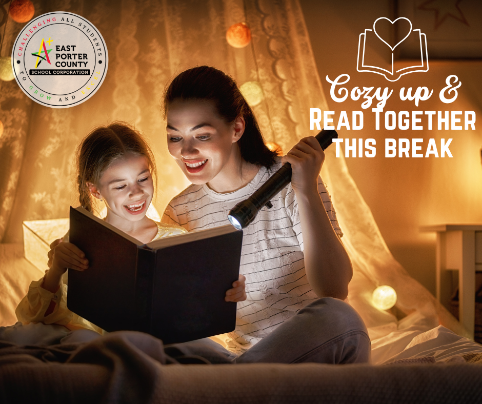 Parent and child reading together