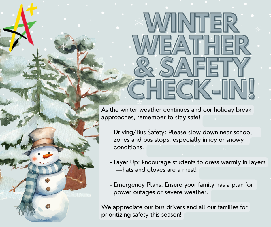 winter weather & safety check-in