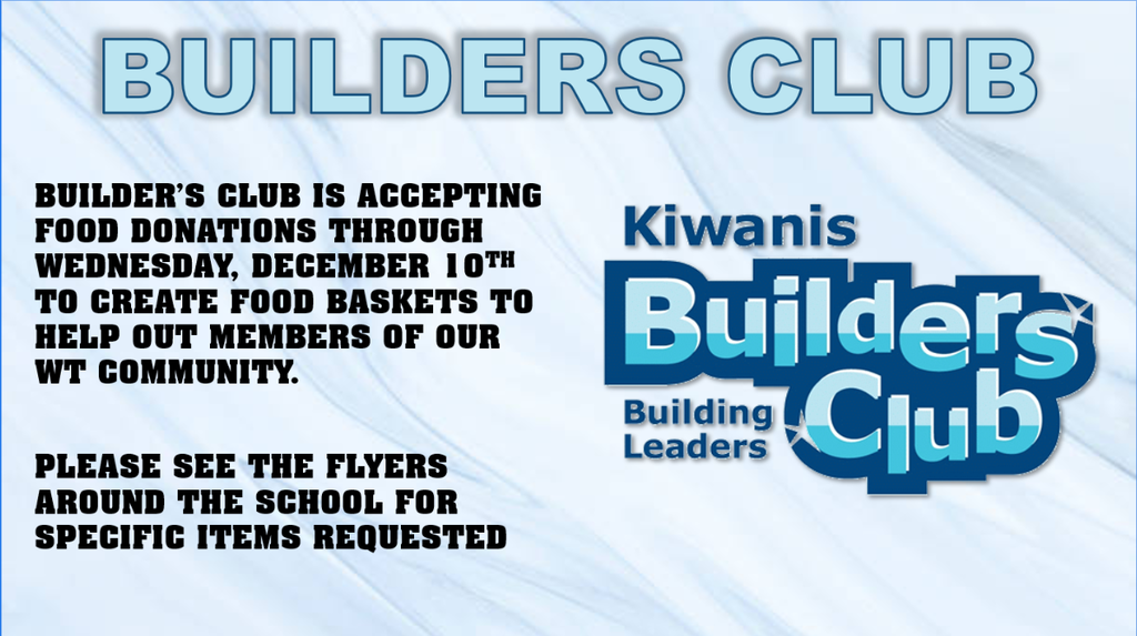 Builders Club Food Baskets