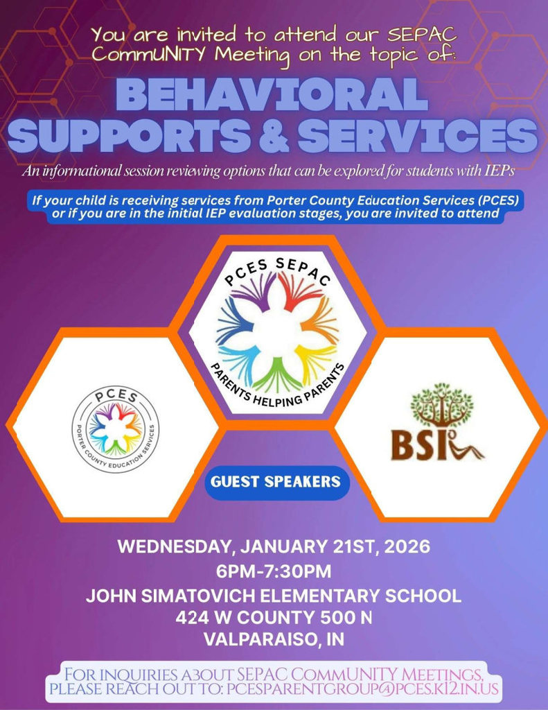 SEPAC Behavioral Supports & Services Meeting