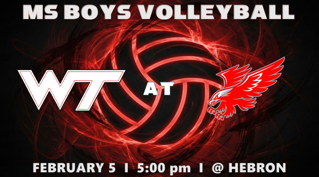 Middle School Boys Volleyball at Hebron