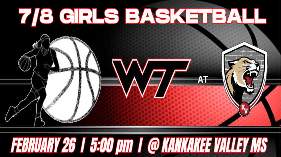 Middle School Girls Basketball at Kankakee Valley