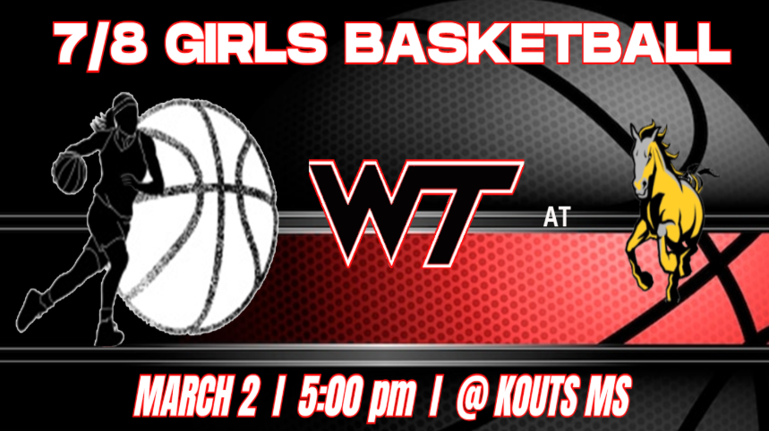 Middle School Girls Basketball at Kouts