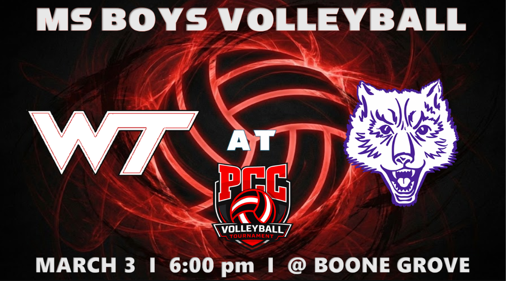 Middle School Boys Volleyball at Boone Grove PCC Tourney