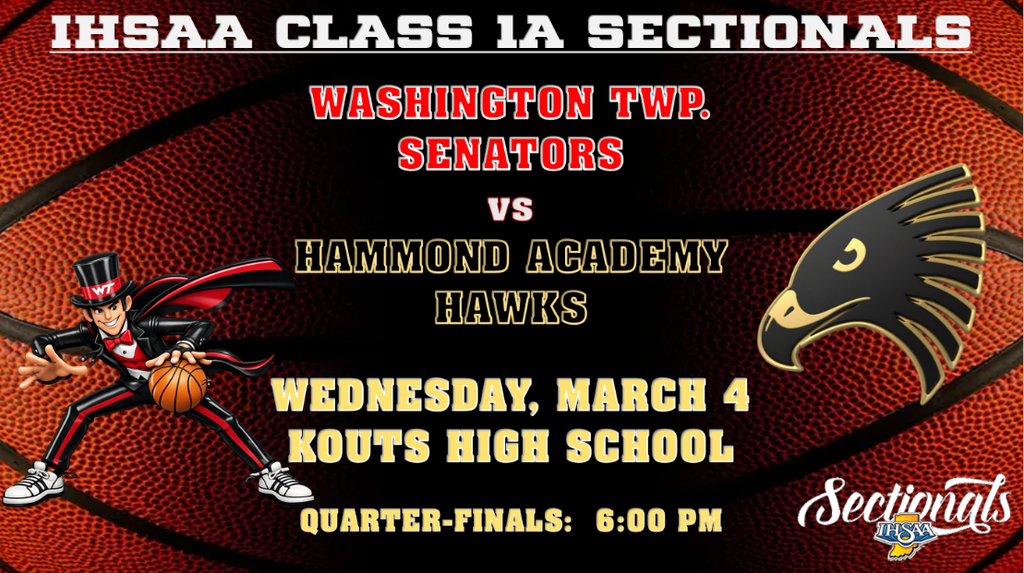 Varsity Boys Basketball vs HAST at Kouts Sectional