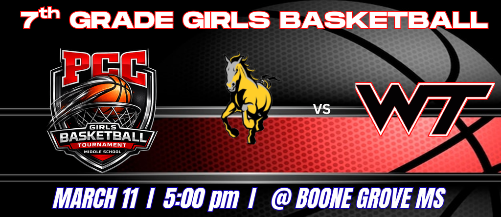 7th Grade Girls Basketball versus Kouts at Boone Grove for the PCC Basketball Tournament
