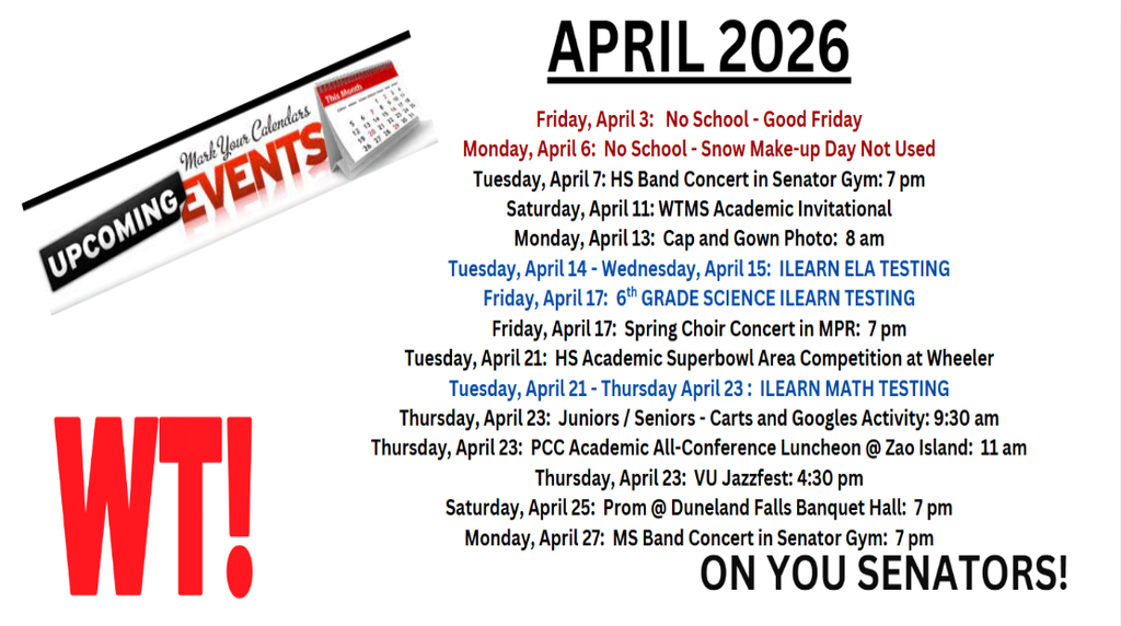 April 2026 Upcoming Events