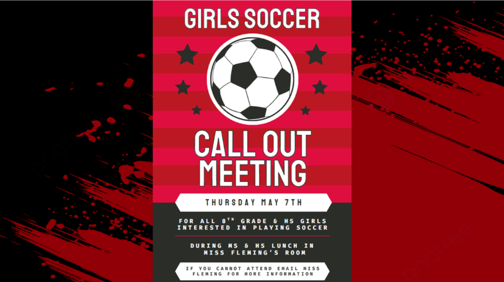 2026 Girls Soccer Call Out