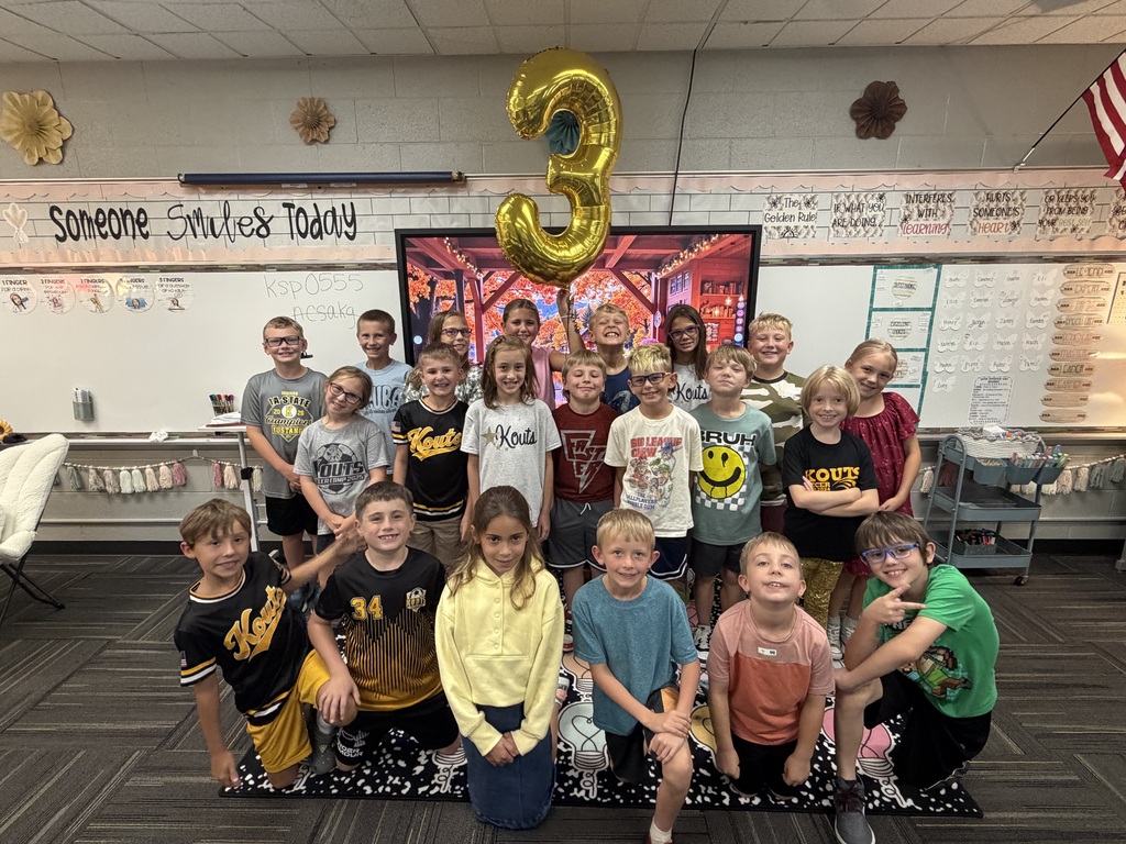 Celebrating the beginning of 3rd grade. Welcome back Mrs. Brown!