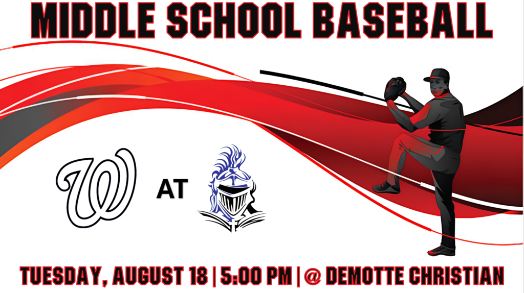 Middle School Boys Baseball at DeMotte Christian