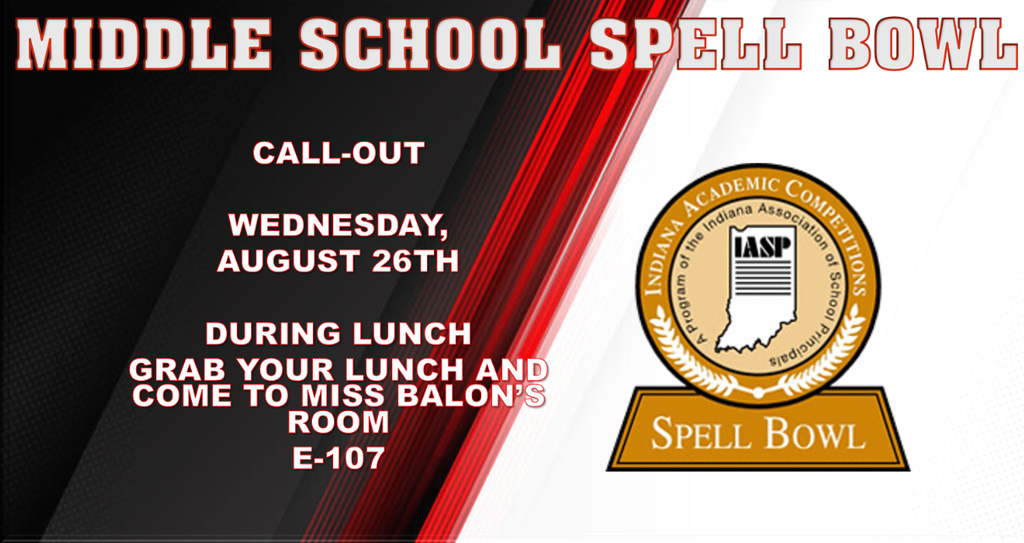 Middle School Spell Bowl Callout