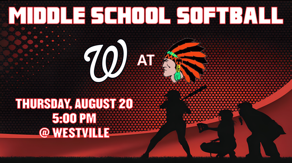 Middle School Girls Softball at Westville