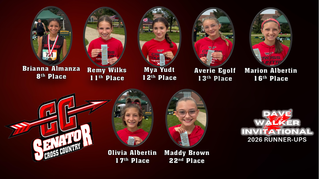 WTMS GIRLS CROSS COUNTRY FINISHERS AT THE DAVE WALKER INVITATIONAL