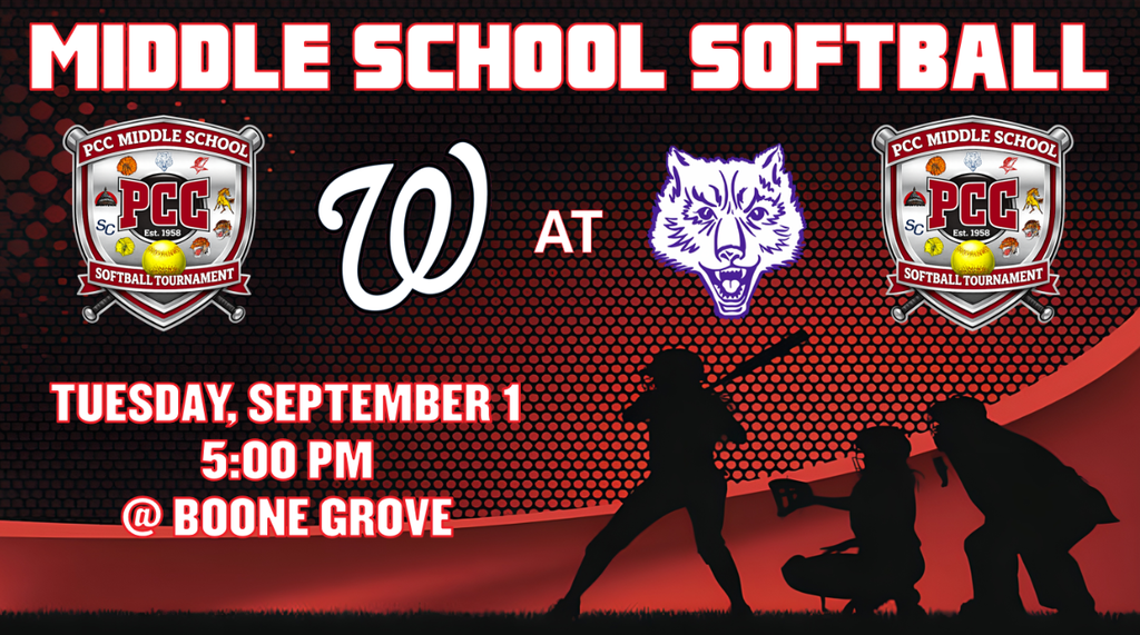 Middle School Girls Softball at Boone Grove PCC Tourney