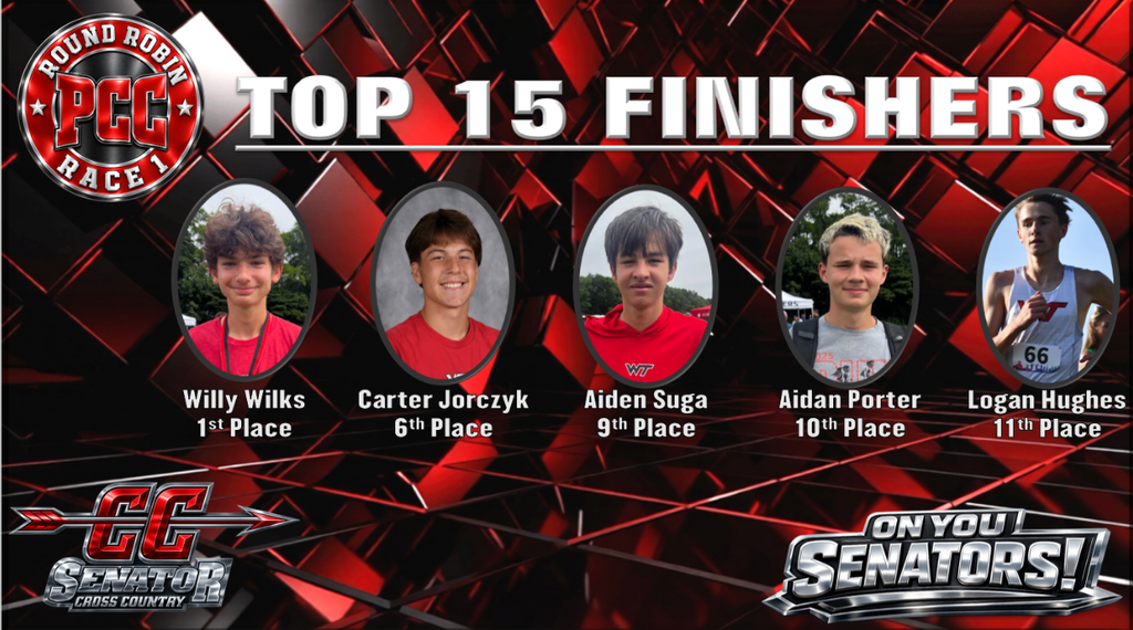 Boys PCC Race #1 Top 15 Finishers