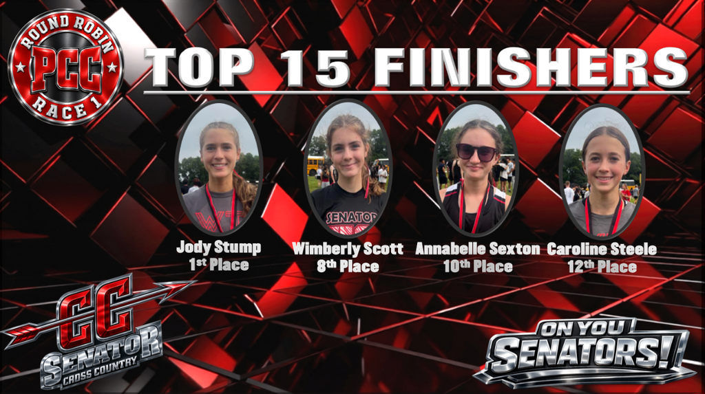 Girls PCC Race #1 Top 15 Finishers