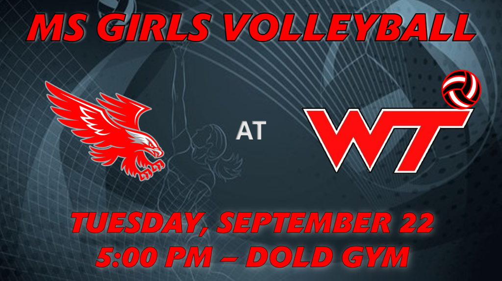 Middle School Girls Volleyball vs Hebron
