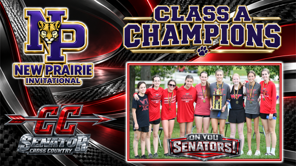 WTHS GIRLS CROSS COUNTRY TEAM WINS CLASS A MEET AT NEW PRAIRIE INVITATIONAL