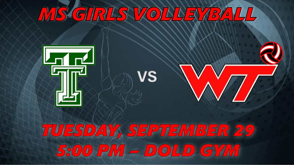 Middle School Girls Volleyball vs Tri-Township