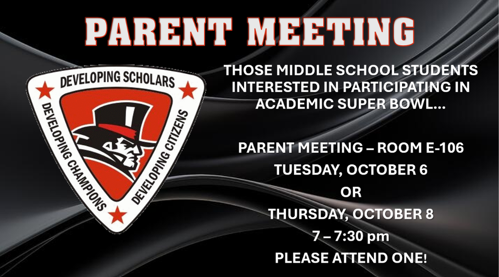 WTMS Academic Super Bowl Parent Meetings