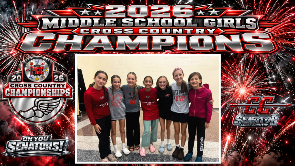 MS Girls PCC Cross-Country Meet Champions