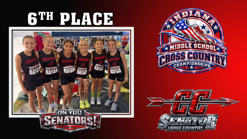 Lady Senators Finish 6th at Indiana Middle School State Cross Country Meet
