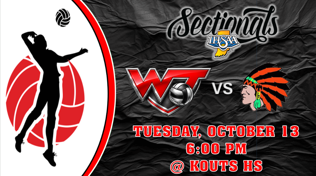 High School Girls Volleyball vs Westville IHSAA Sectional at Kouts