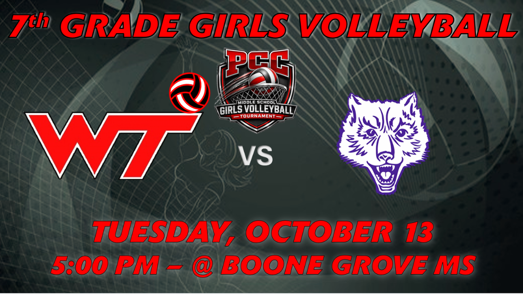 7th Grade Girls Volleyball vs Boone Grove PCC Tourney