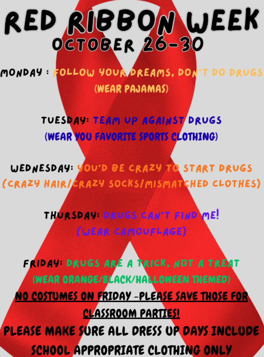 Red Ribbon week flier