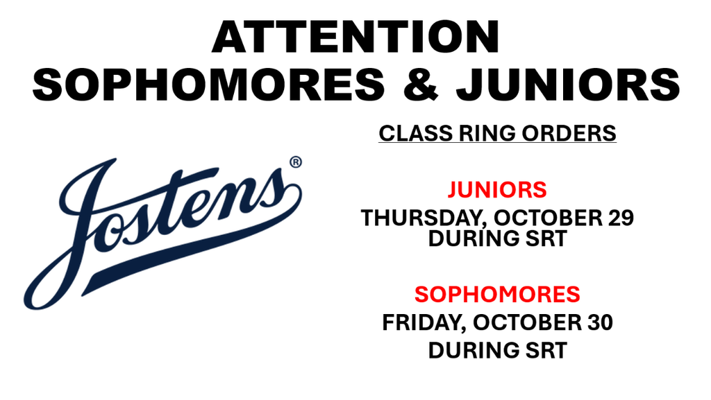 Josten's Junior and Sophomore Class Ring Orders