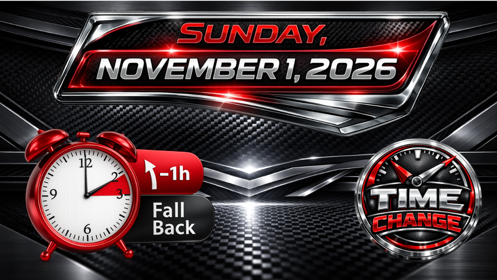 Time Change Sunday November 1st
