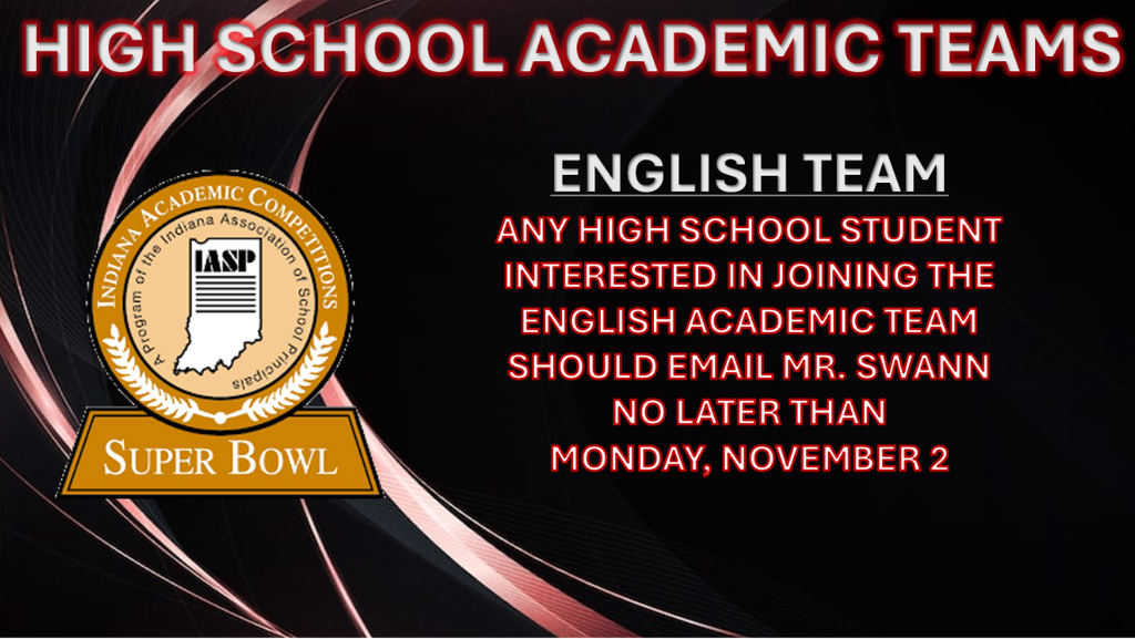 High School English Team Call Out