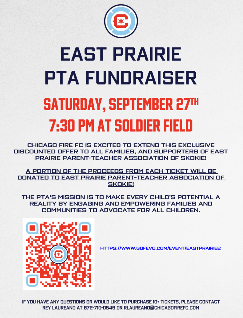 east prairie fundraiser flyer