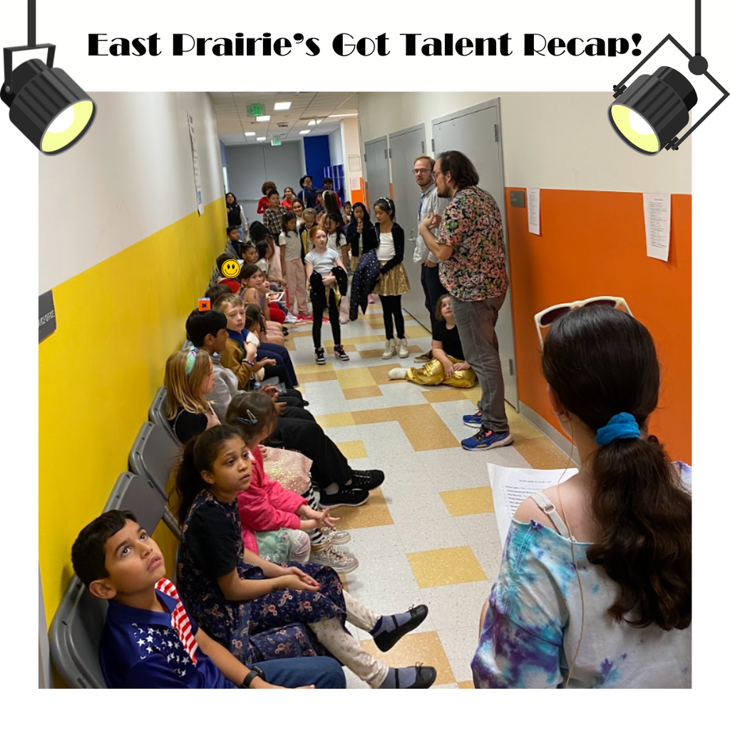 students on stage for talent show