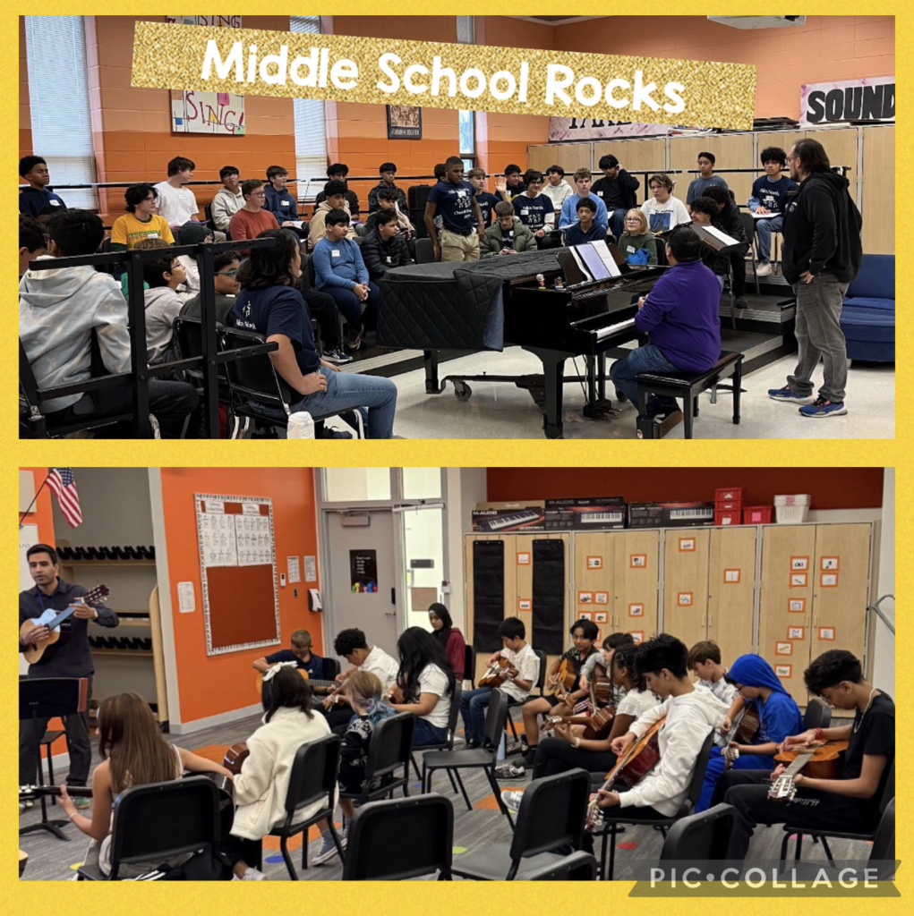 middle school picture of student musicians 