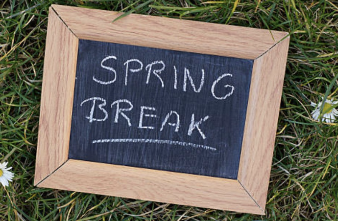 spring break sign