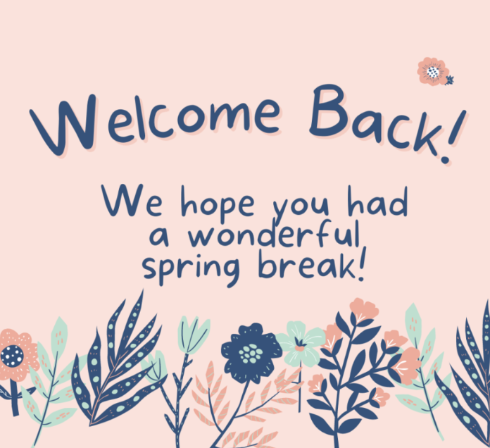 Welcome back from break clip art