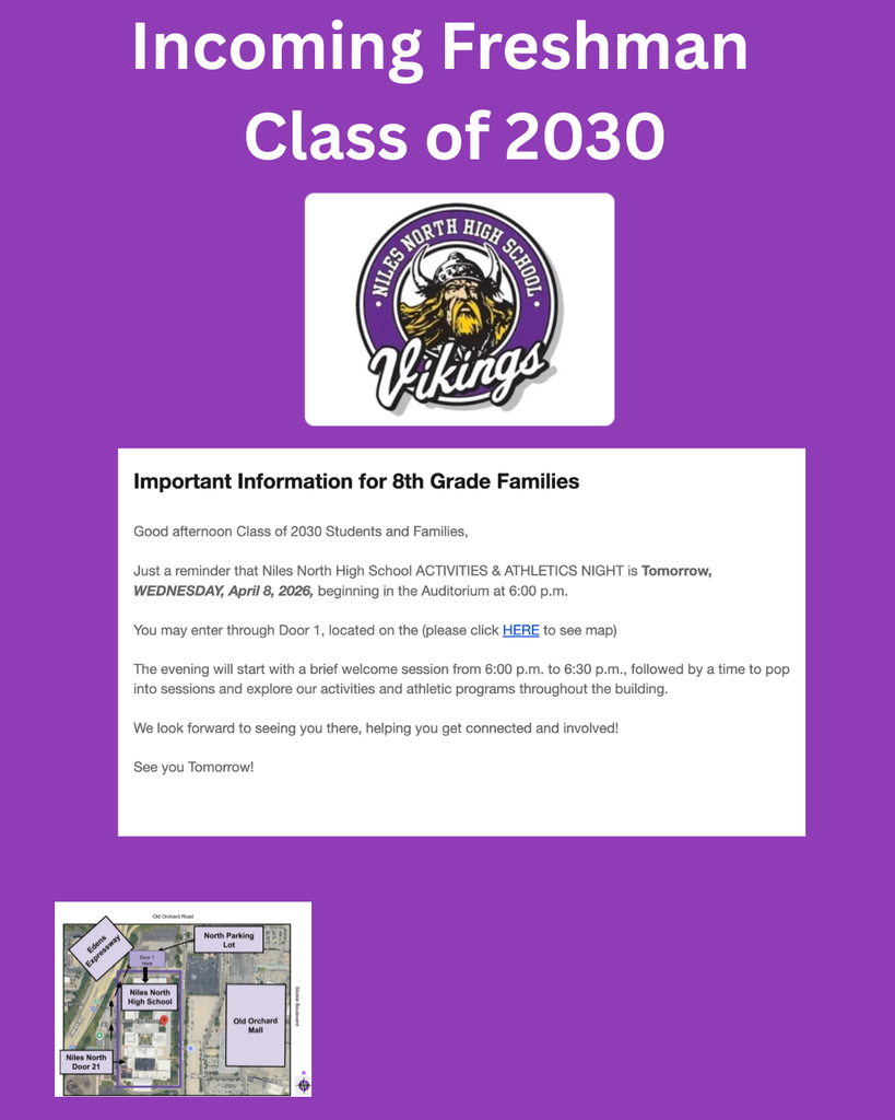 class of 2030 flyer for activities night